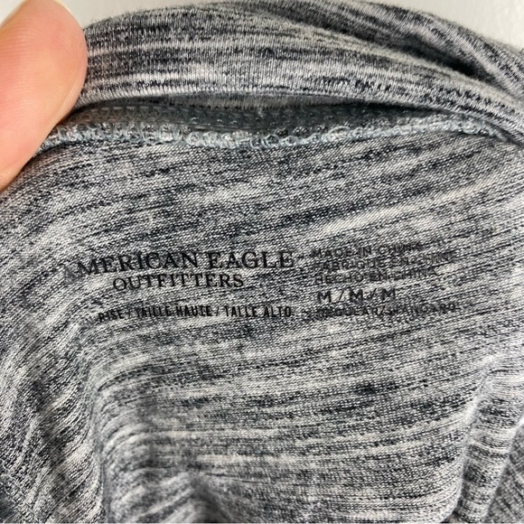 American Eagle High Waisted Fitted Flare Leg Leggings Heather Gray Size Medium - Picture 3 of 4